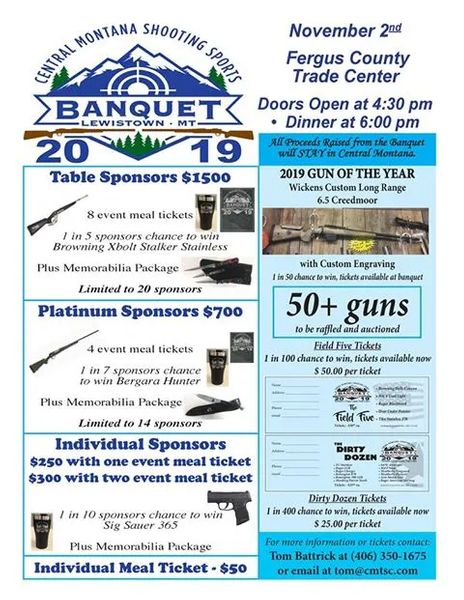 Central Montana Shooting Sports Banquet