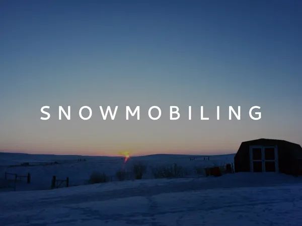 Snowmobiling