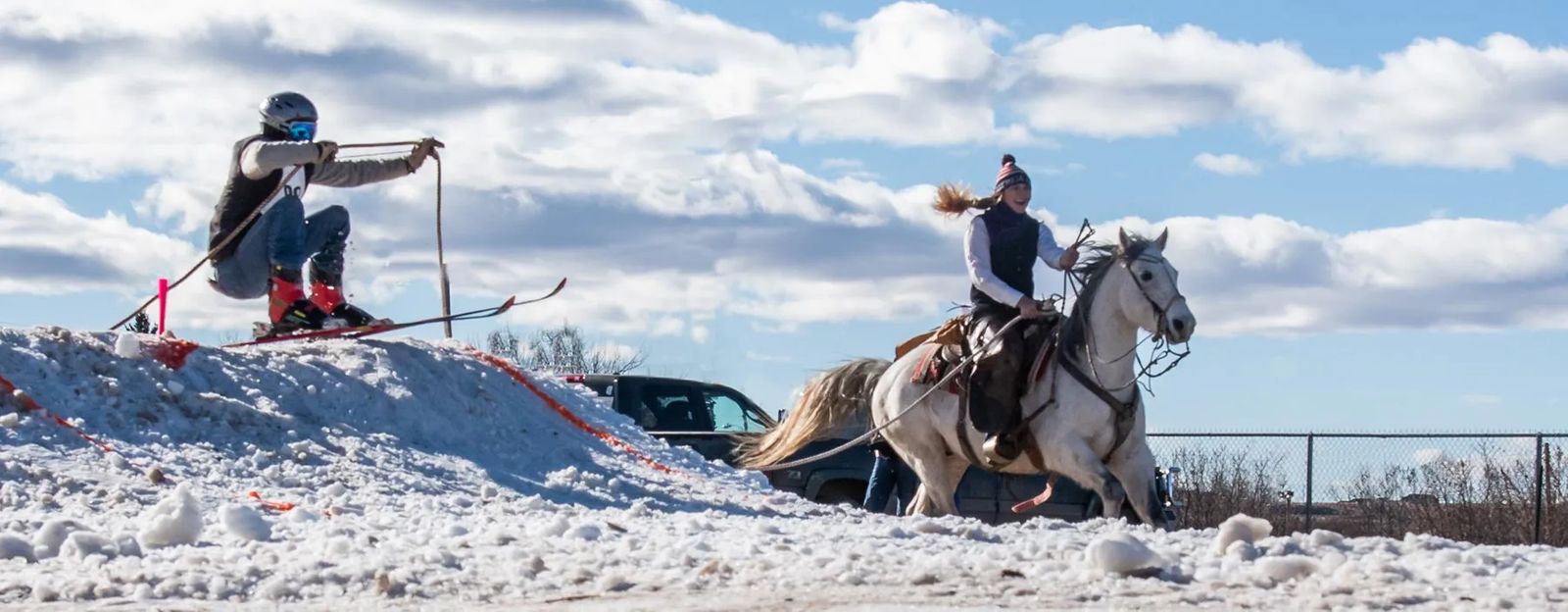 Skijoring at Montana Winter Fair 2023